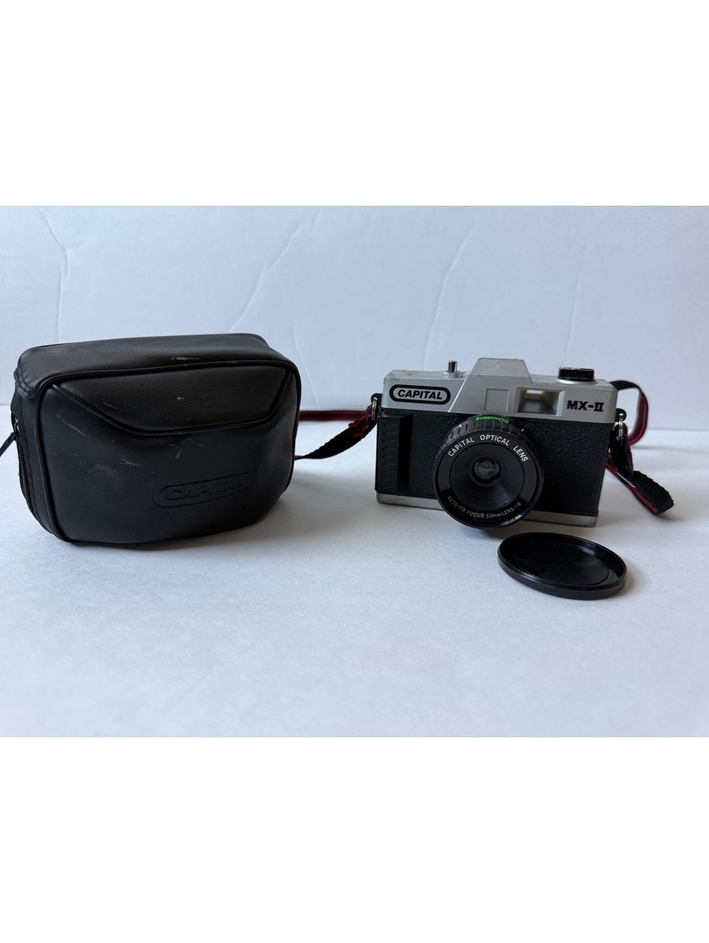 Capital MX-II 35mm SLR Film Camera with Case — Shutter Tested Working — Vintage